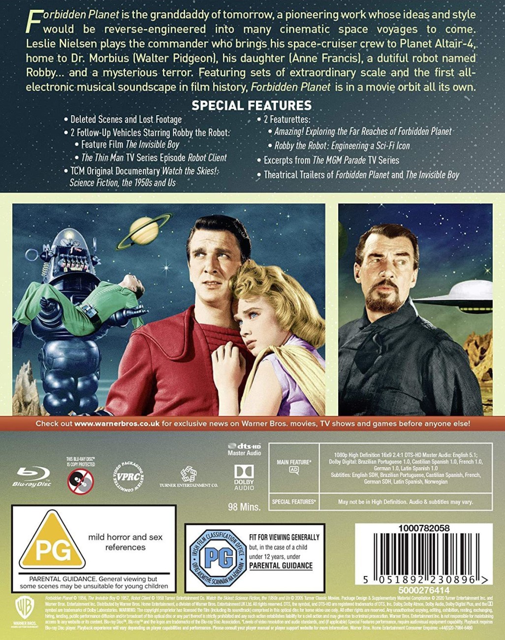 FORBIDDEN PLANET (REGION B IMPORT) BLU-RAY