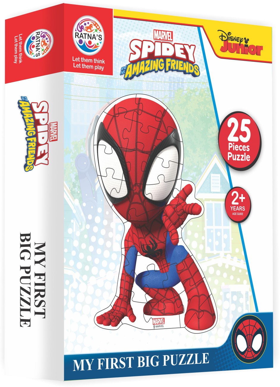 RATNA'S Disney Jr Marvel Spidey Jigsaw puzzle jumbo (25 Pieces) (2542) -  Disney Jr Marvel Spidey Jigsaw puzzle jumbo (25 Pieces) (2542) . shop for  RATNA'S products in India.