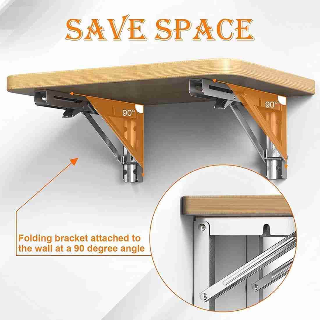 Rab Folding Bracket, Down Table or fold Down Racks(Brown, Size:-15  Inch,375MM, 1 Set of 2 Pcs) 38, 10, 10 Shelf Bracket Price in India - Buy  Rab Folding Bracket, Down Table or