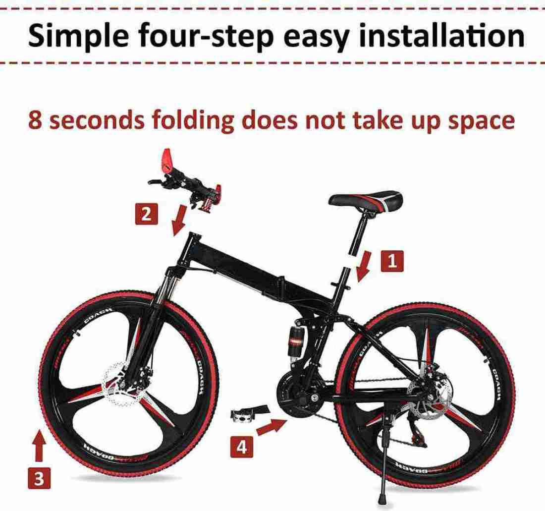 Foldable bicycle 26 online inch