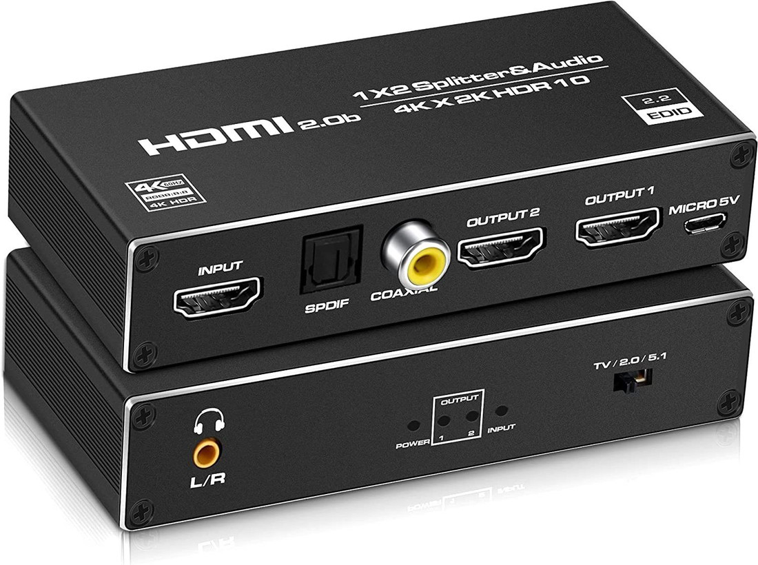 Hdmi shop splitter audio