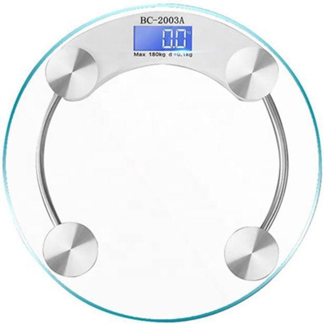  Small Waist Bathroom Scale 180Kg/0.1kg 6mm Thickness