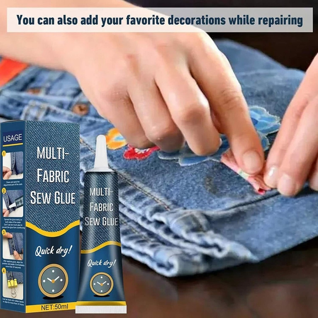 Multi Fabric Sew Glue, Instant Sew Glue Bonding Liquid, Ultra