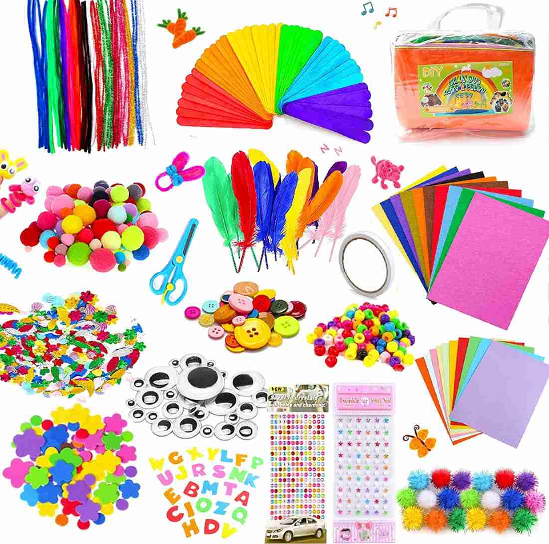 Arts and Crafts Supplies for Kids, Craft Art Supply Kit for
