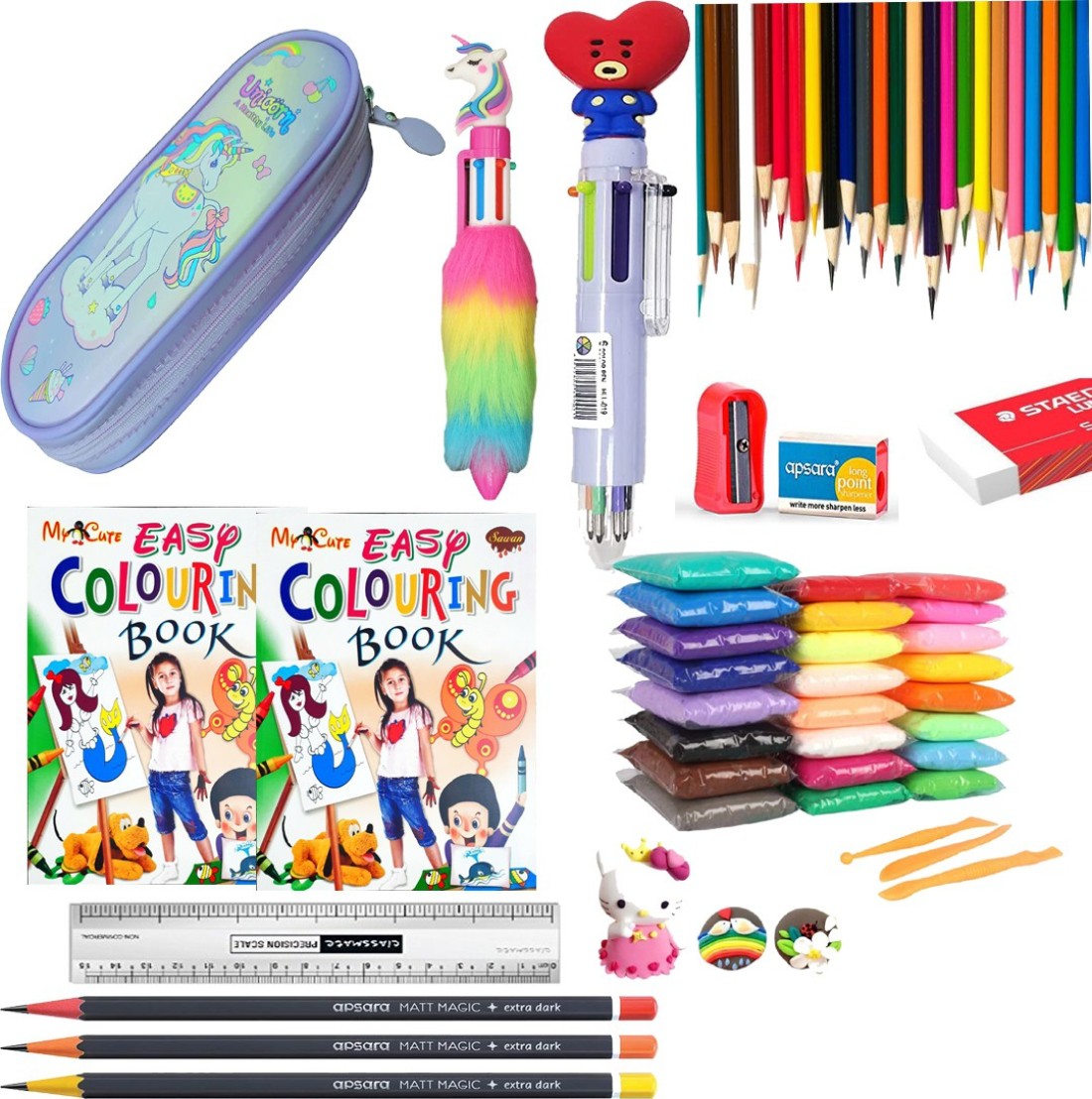 ROZZBY 68 Pc Color Set Kit For Adult and Kids