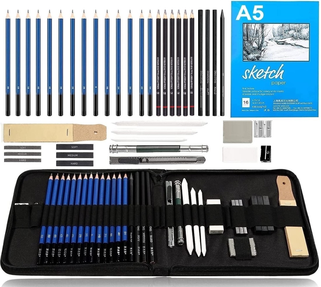 38pcs Professional Sketch Pencil Set Professional Sketching