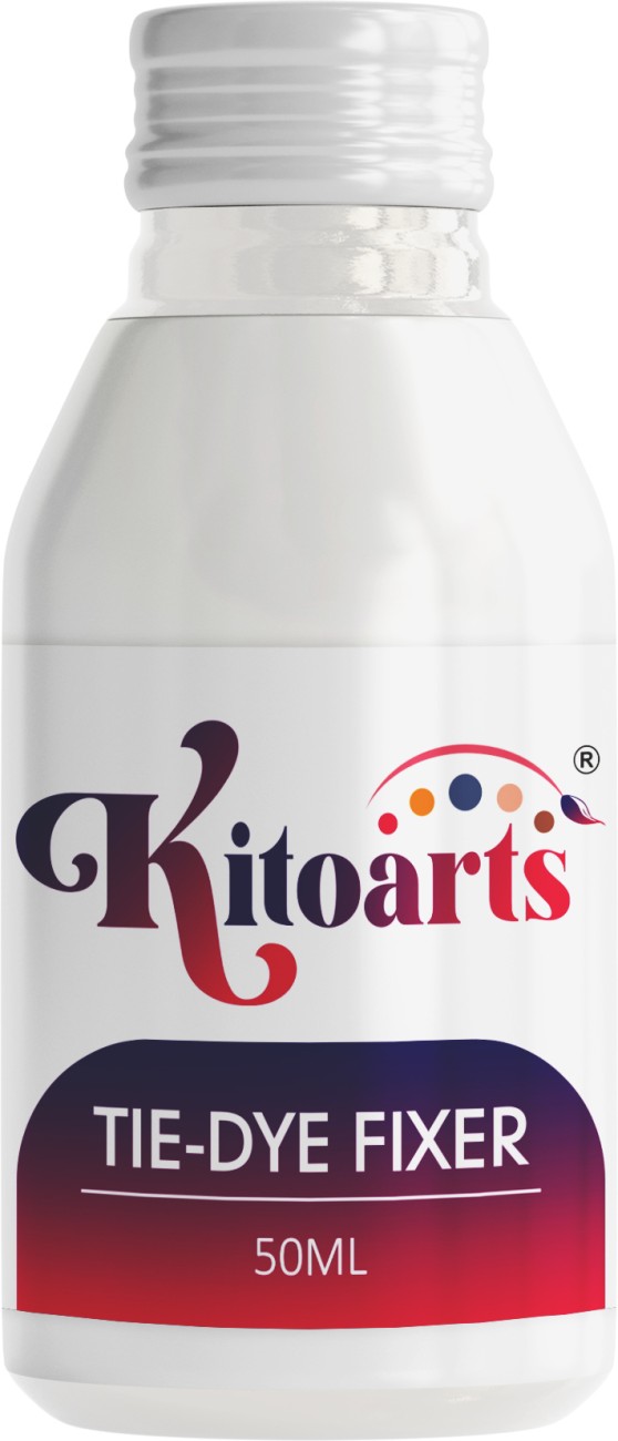 Kitoarts Royal Blue Dye for Clothes 50 Gm, Fixer 50 Ml,  Fabric Dye for Clothes Permanent - Powder Form, Permanent Dye