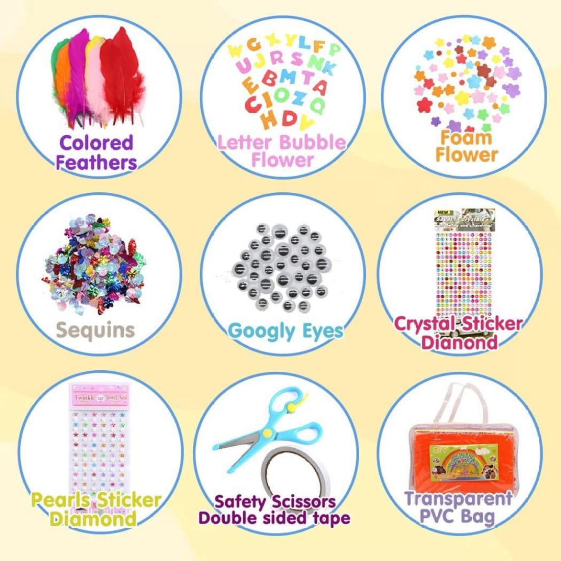 Art Supplies for Kids, Art Set, Art Kit, Drawing Kits, Art and Crafts with  Origami Paper, Scissors, Markers, Kindergarten Homeschool Supplies