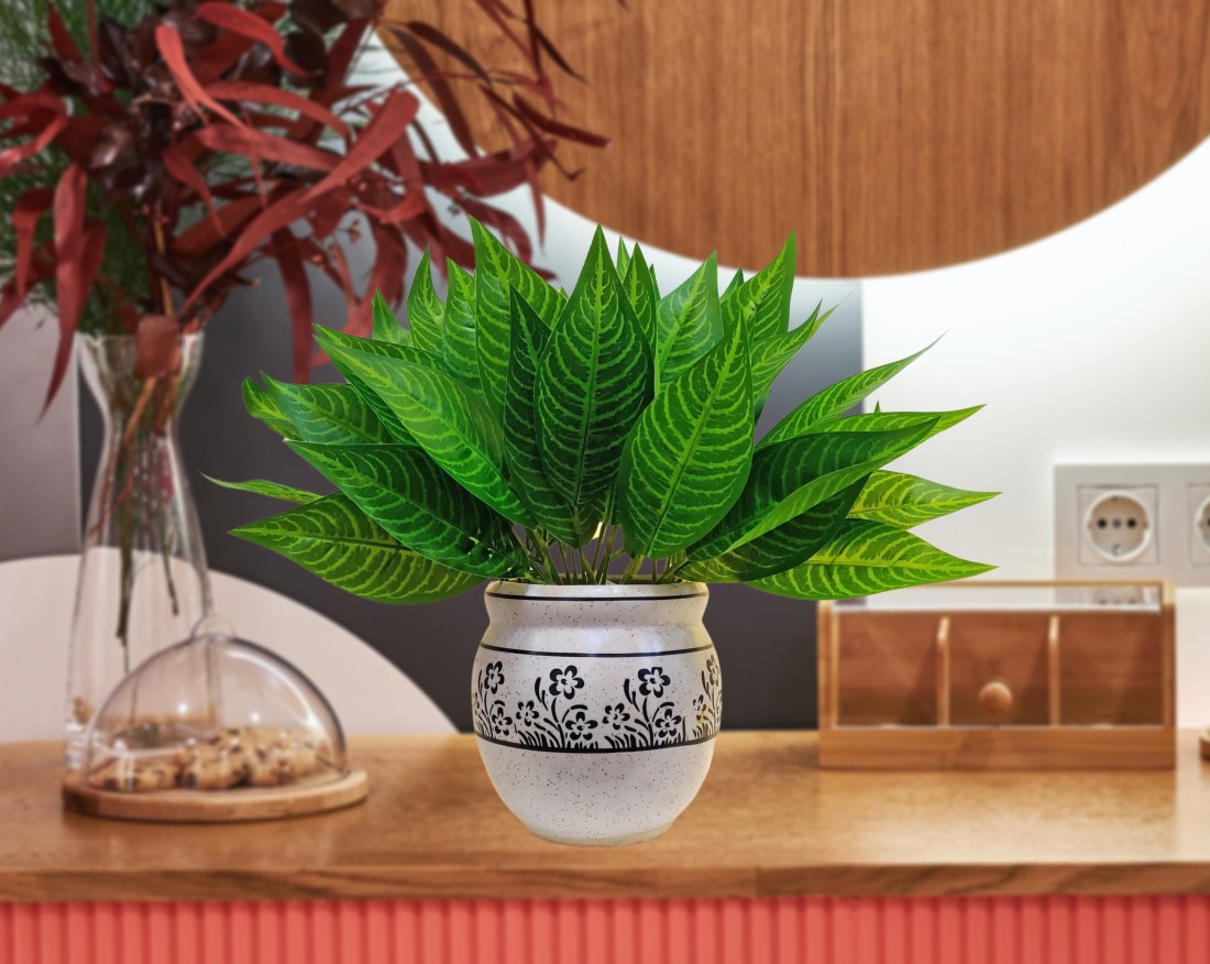 Artsy Artificial banayan leaf bunch plant for home decor, for vase