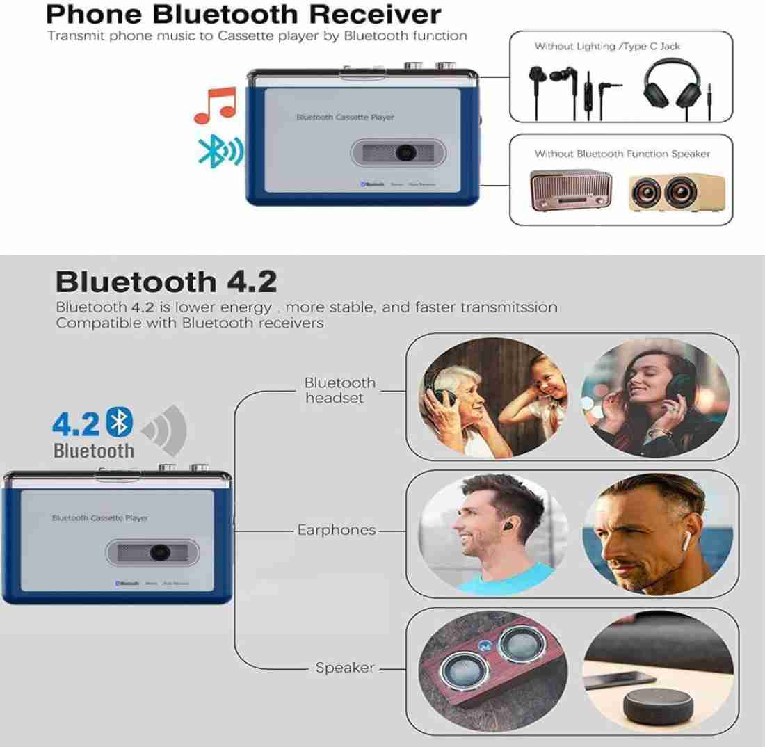 Bluetooth deals cassette receiver