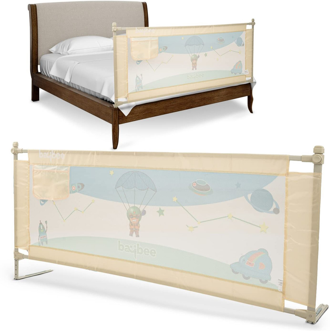 baybee Bed Rail Guard for Baby Safety Portable and Foldable Full