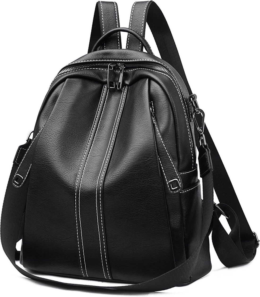 ProArch Women's Fashion Backpack Purses Multipurpose Design and Shoulder Bag  PU Leather 25 L Backpack Black - Price in India