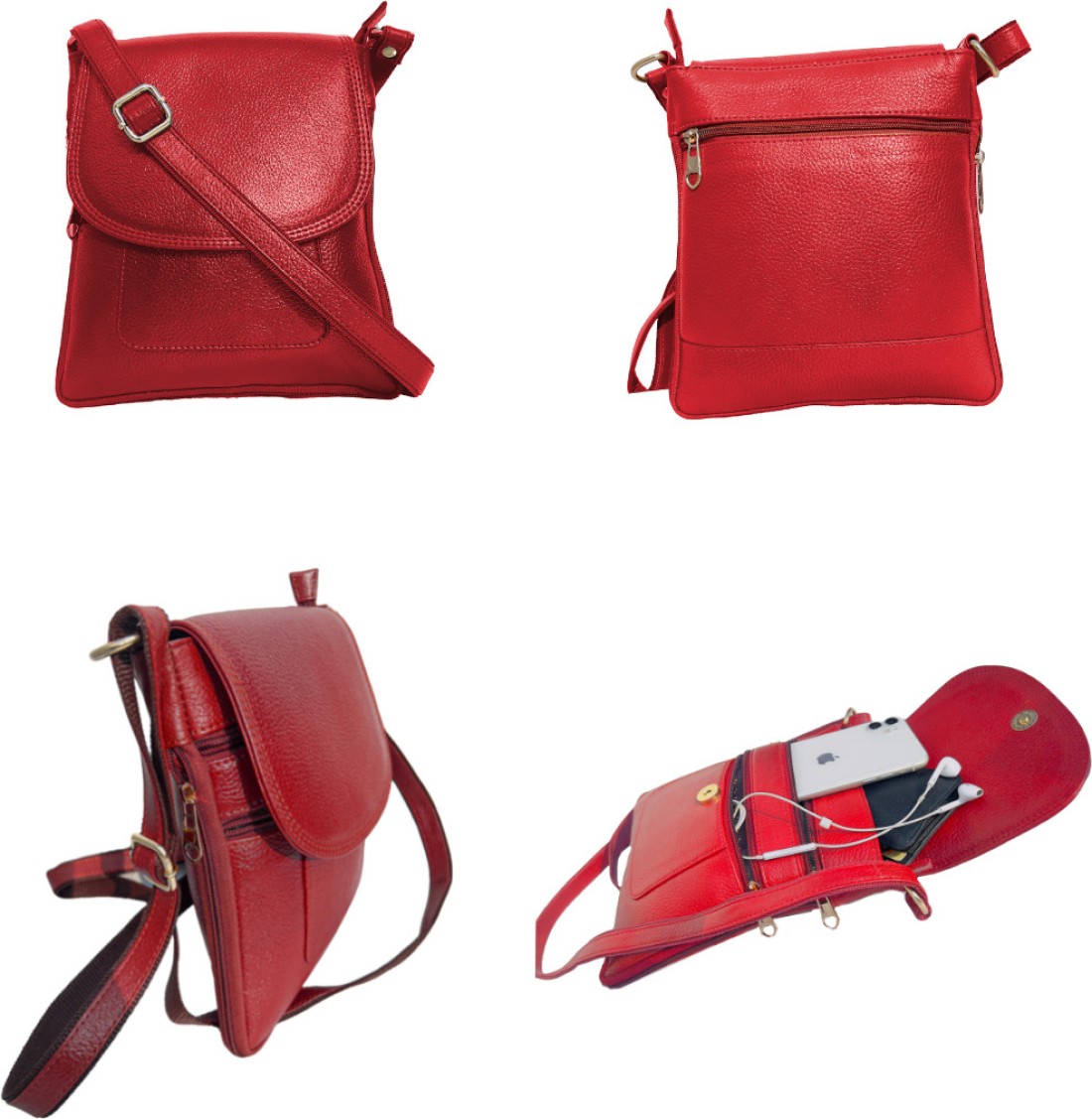 Amiro Red Sling Bag bag01 red - Price in India