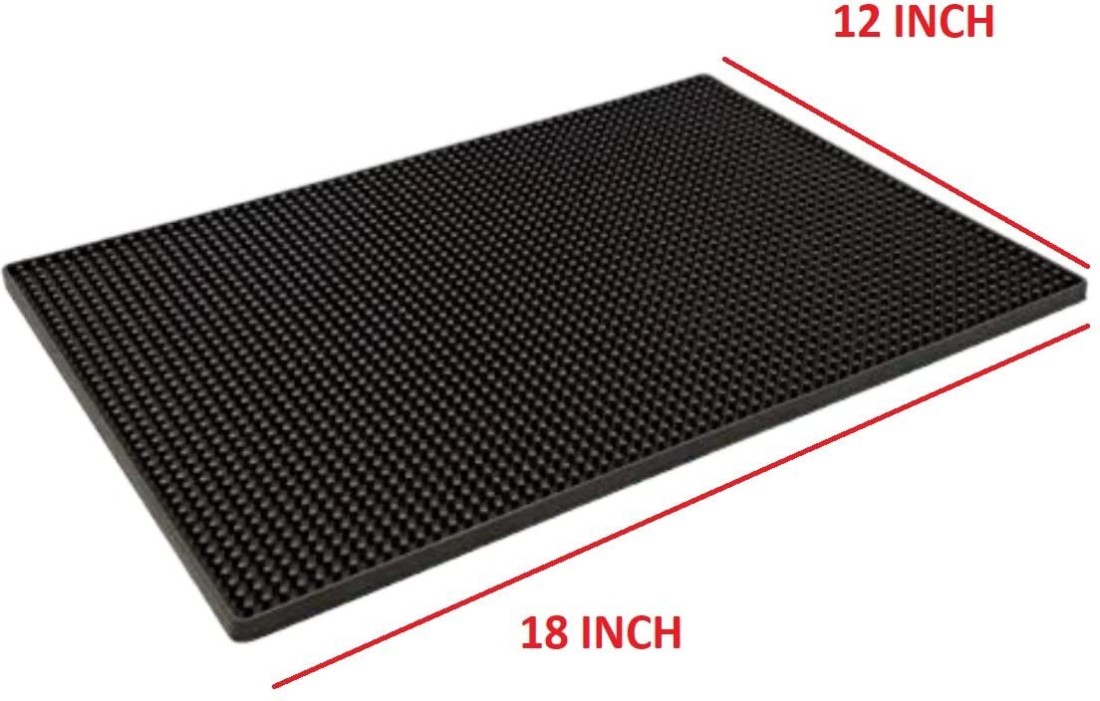 18 in. x 12 in. Rubber Service Spill Mat (2-Pack)