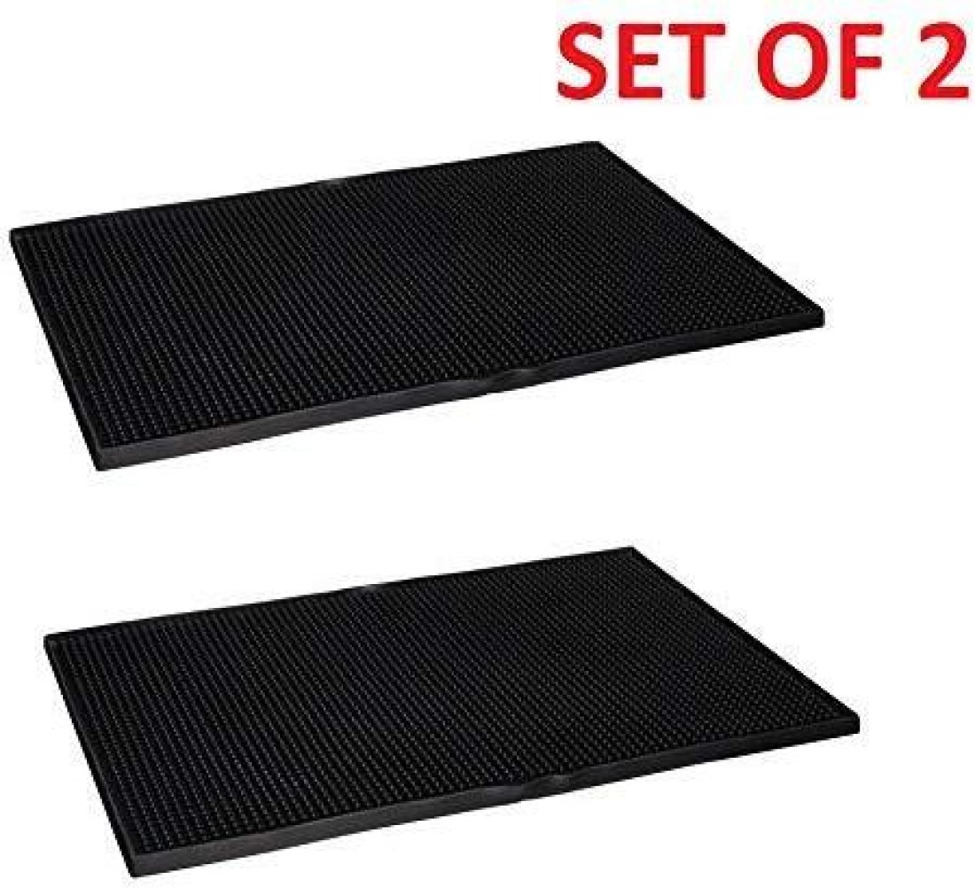 18 in. x 12 in. Rubber Service Spill Mat (2-Pack)