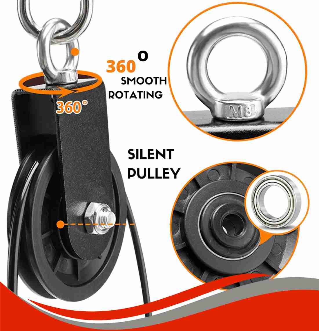 Pulley system for best sale pull up bar