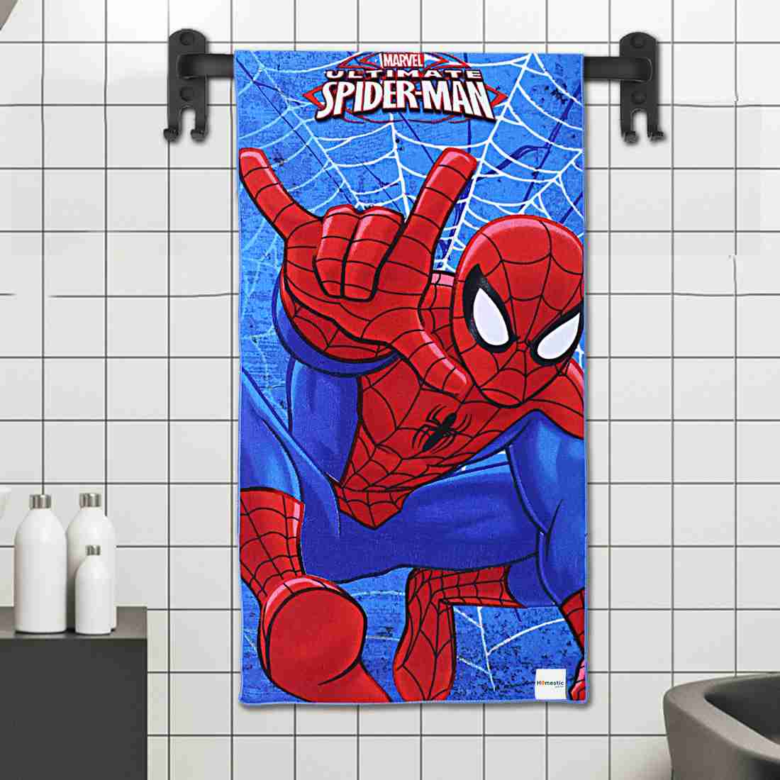 Spiderman bath towel online set