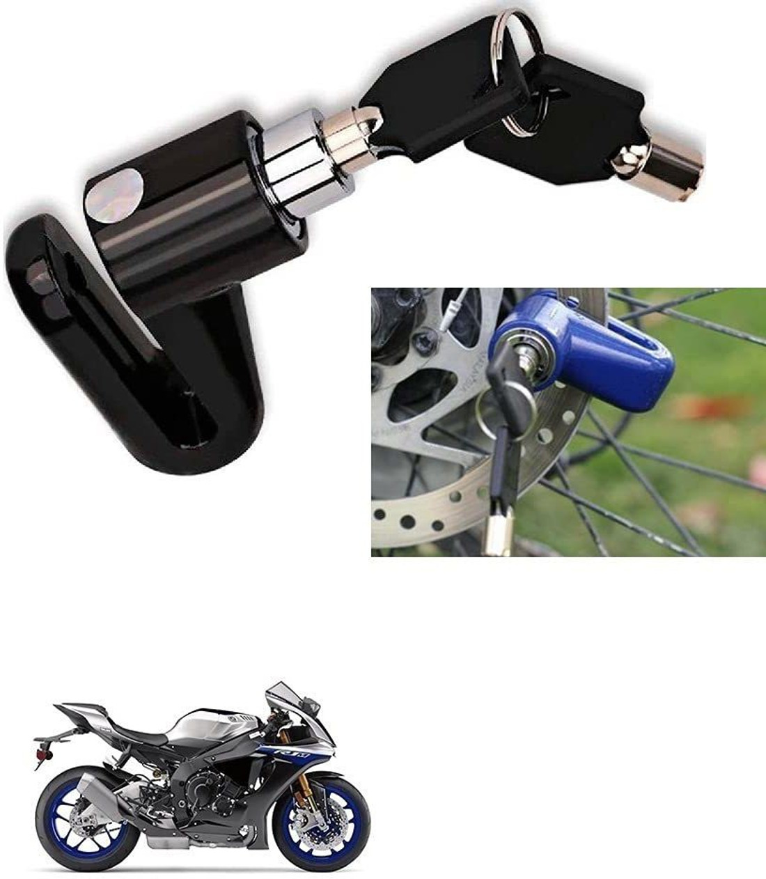 autoformonix Motorcycle Disc Brake Lock Security for Yamaha YZF