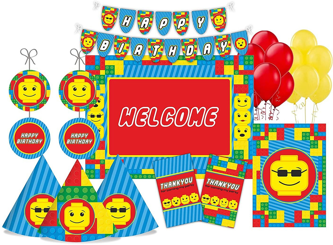 Building blocks on sale party supplies