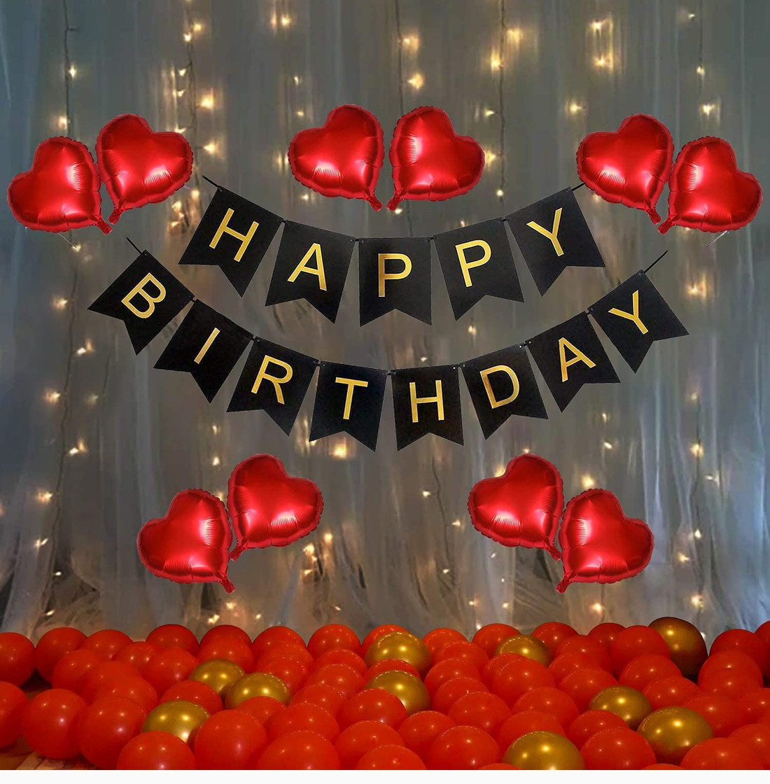TTimmo4 Red Birthday Decoration Theme for Girls Boys Girlfriend