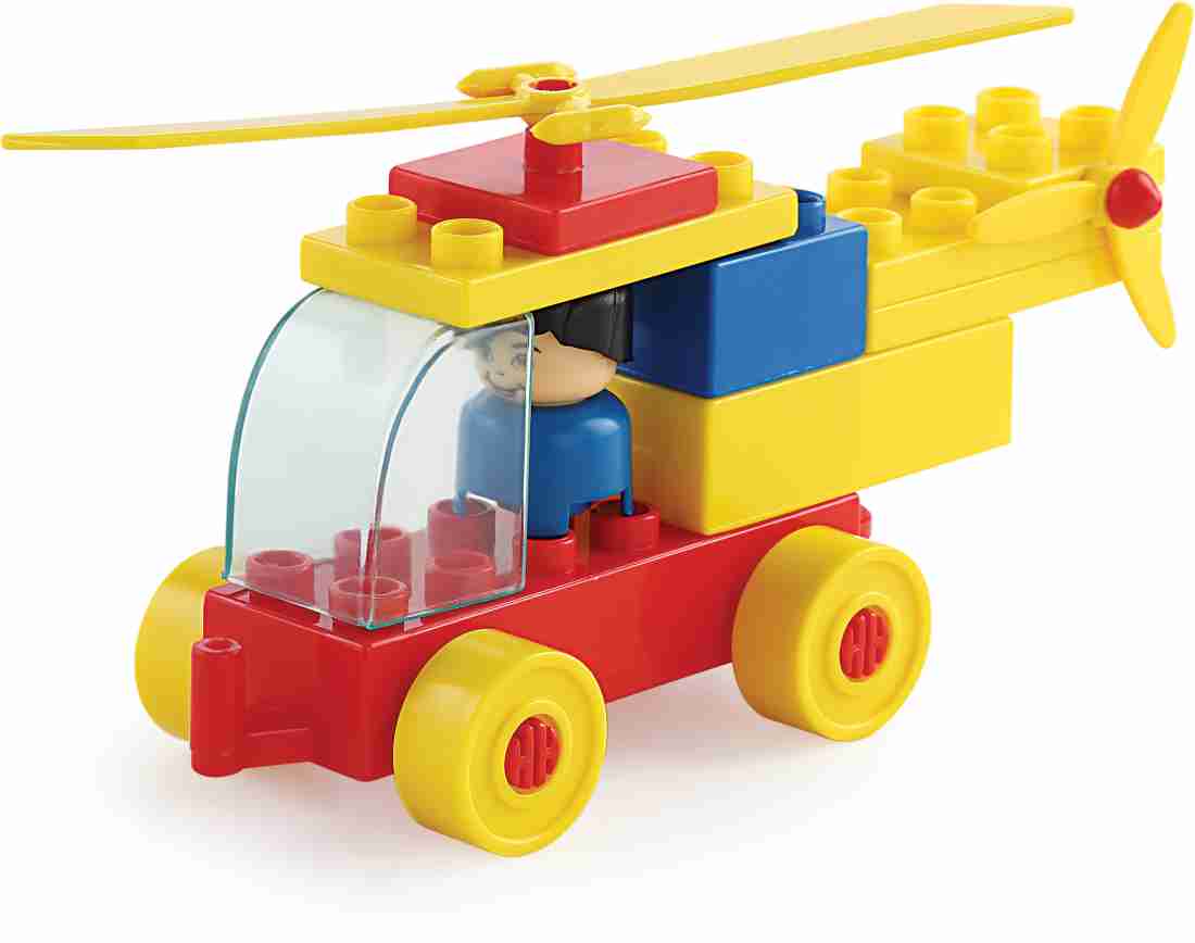 Peacock Toys & Games Peacock Helicopter Set - Premium Interlocking Blocks -  Peacock Helicopter Set - Premium Interlocking Blocks . Buy AEROPLANE &  HELICOPTER toys in India. shop for Peacock Toys 