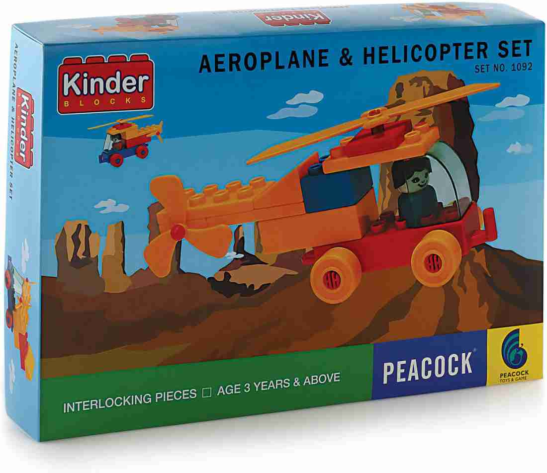 Peacock Toys & Games Peacock Aeromech - 165 pieces - Premium Interlocking  Blocks - Peacock Aeromech - 165 pieces - Premium Interlocking Blocks . Buy  AEROPLANE & HELICOPTER toys in India. shop