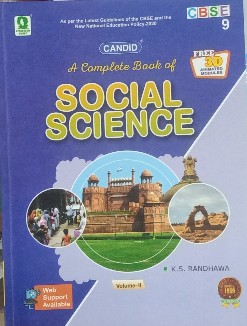 CANDID A COMPLETE BOOK OF SOCIAL SCIENCE CLASS-9 VOL.II: Buy