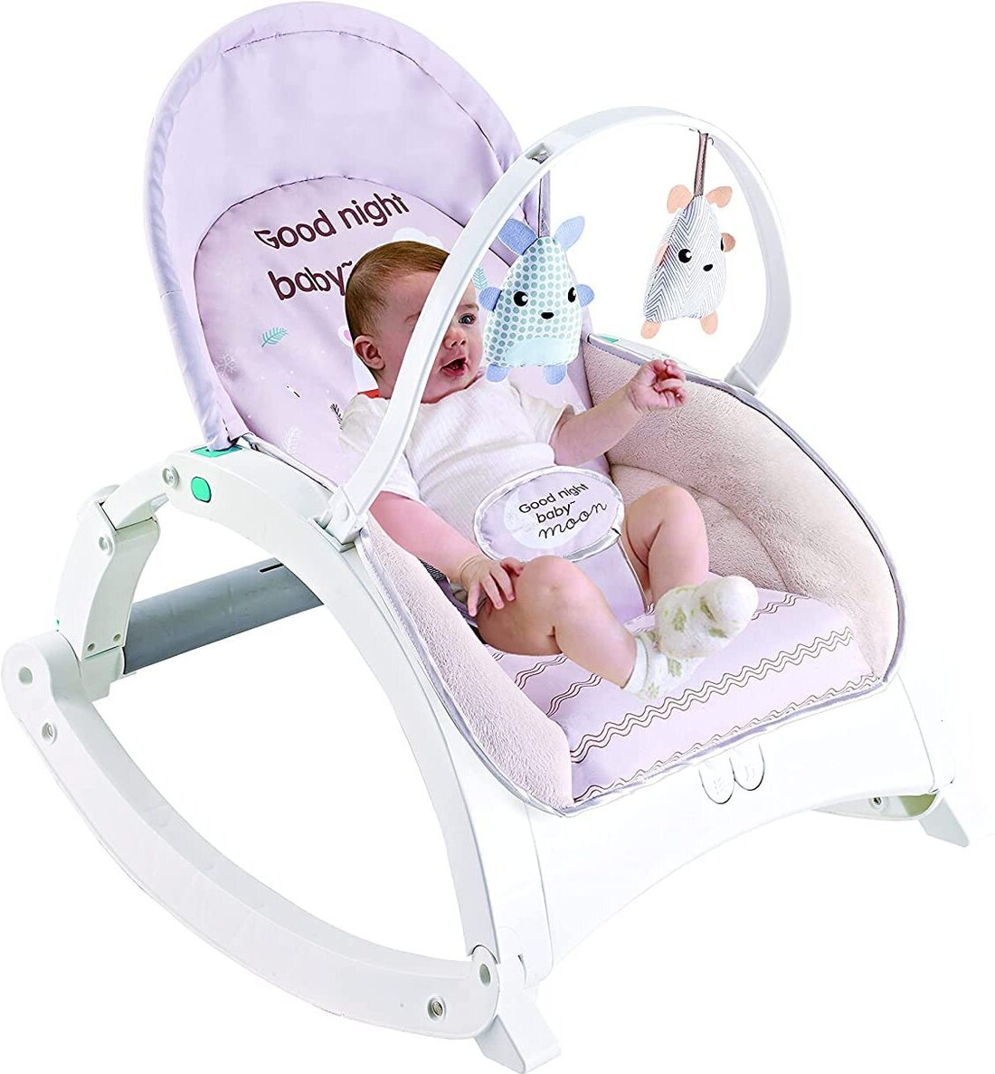 Fiddlys Newborn Rock N Play Baby Rocker with Soothing Music and
