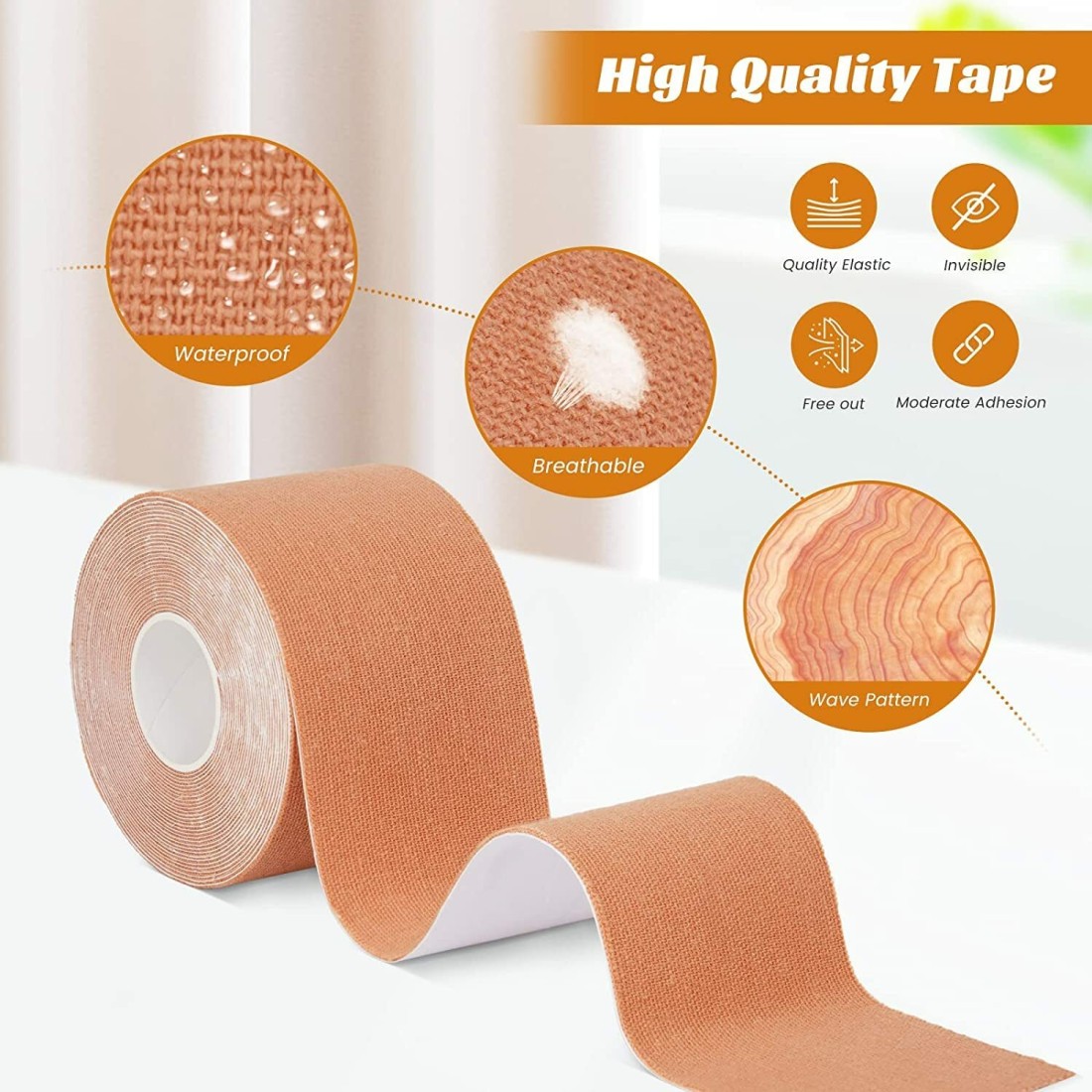 Boob Tape Bra Tape For Large Breast with Highlighter Reusable