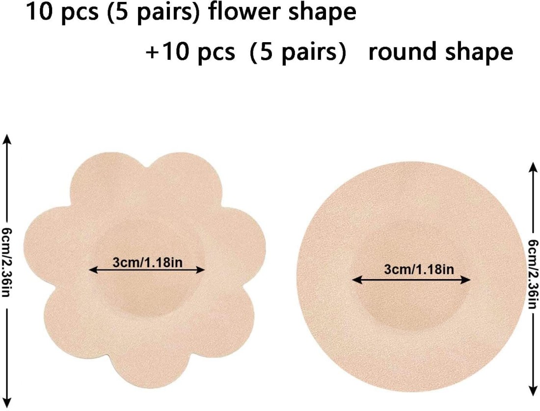 TRK IMPEX Pasties for Women 2 Pairs Nipple Covers Reusable Adhesive Set  Cotton Peel and Stick Bra Petals Price in India - Buy TRK IMPEX Pasties for  Women 2 Pairs Nipple Covers
