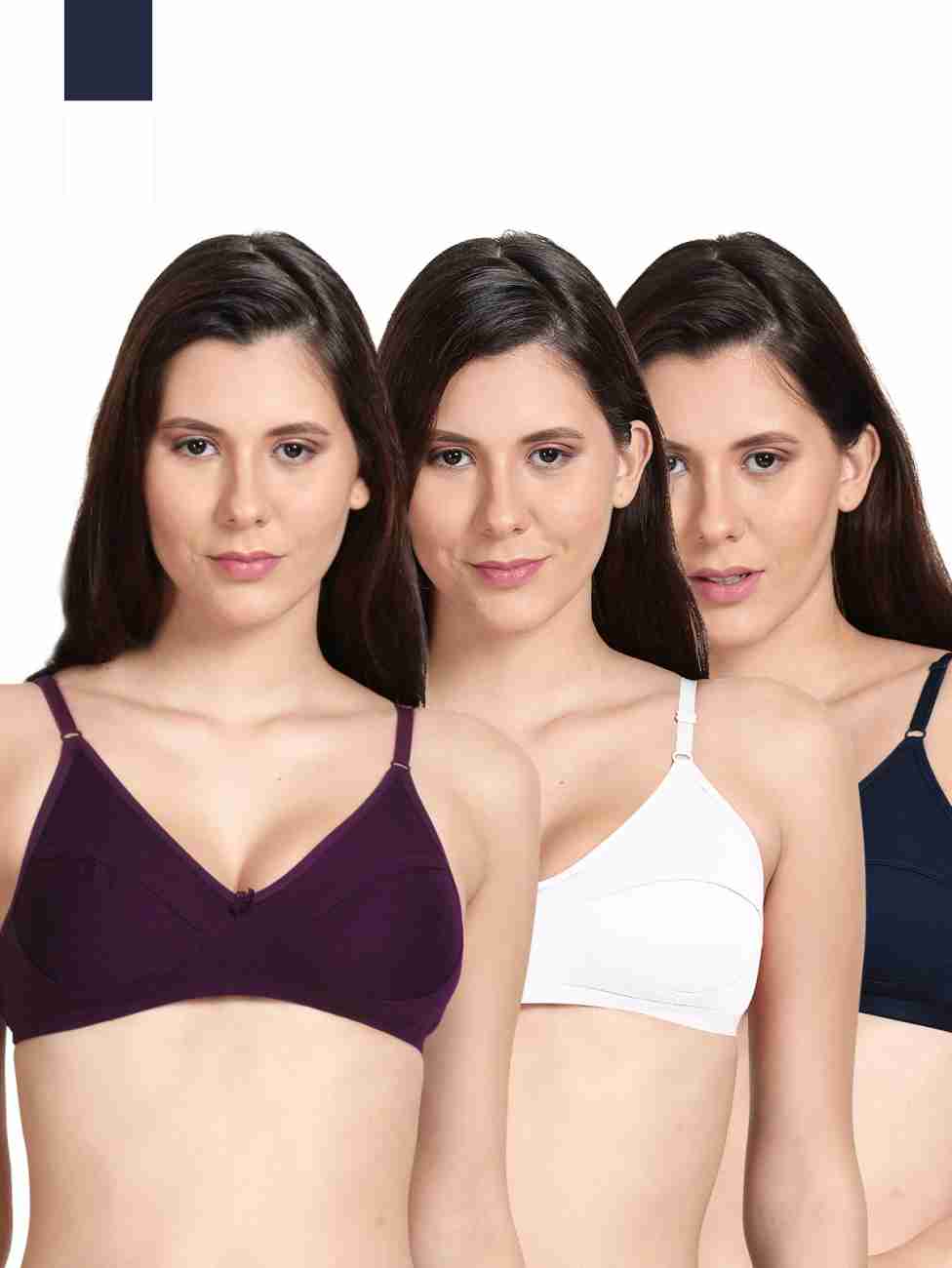 Shyle Shyle Non Padded Seamed Casual Bra-Multicolor(Pack of 2) Women  Everyday Non Padded Bra - Buy Shyle Shyle Non Padded Seamed Casual Bra-Multicolor(Pack  of 2) Women Everyday Non Padded Bra Online at