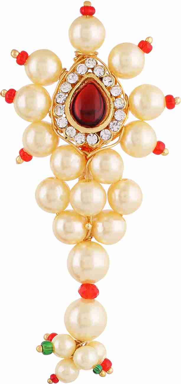 Vama Fashions Maharashtrian jewellery Peshwai Style Nath Saree