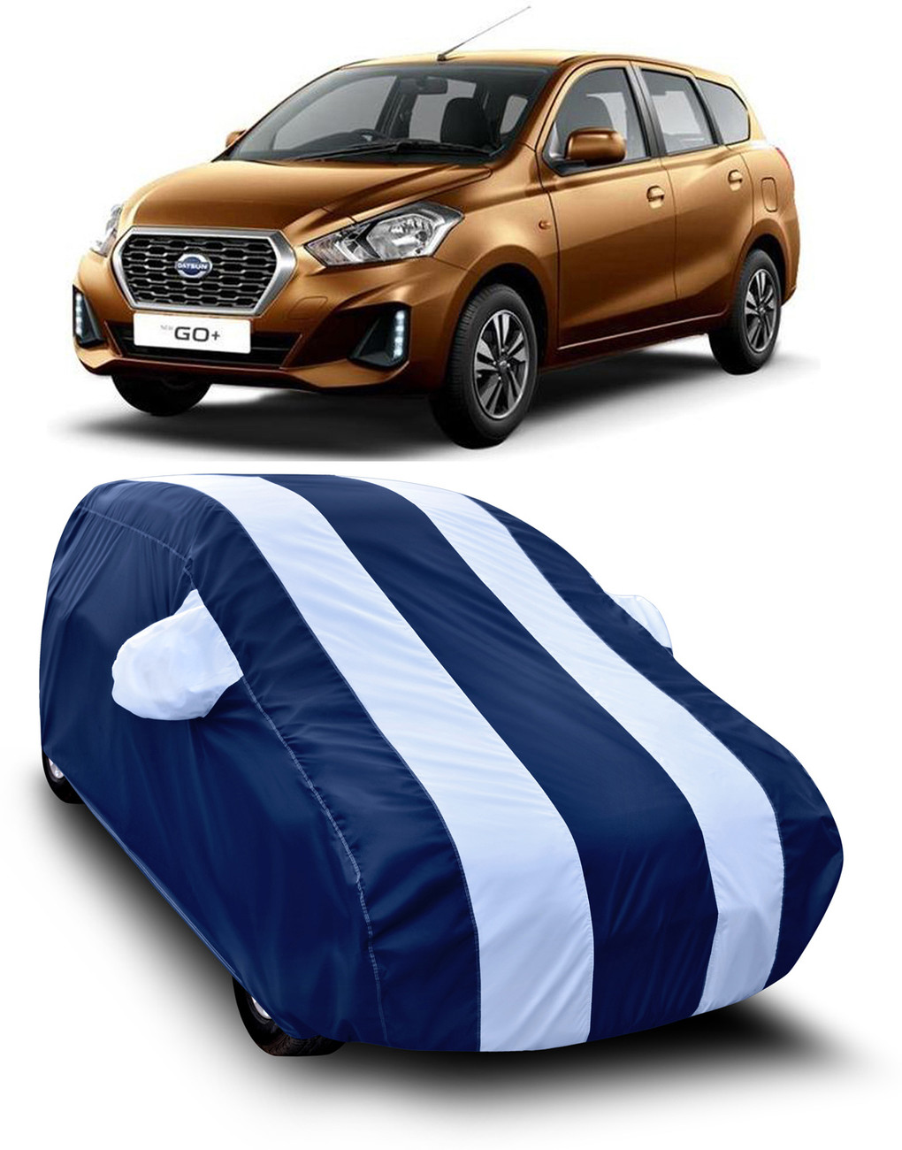 zawr Car Cover For Datsun Go With Mirror Pockets Price in India