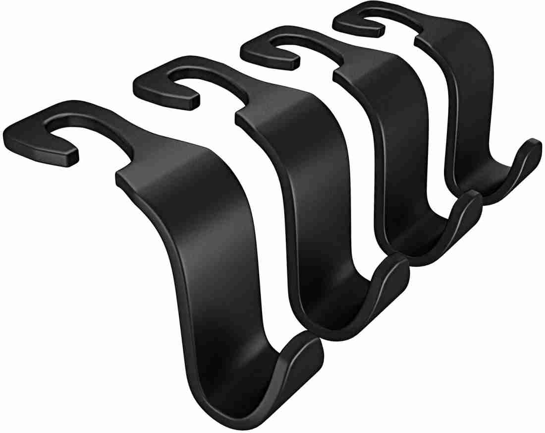 4 Pcs Universal Car Headrest Hooks Car Vehicle Back Seat Headrest Hook  Hanger Storage for Purse Groceries Bag Handbag
