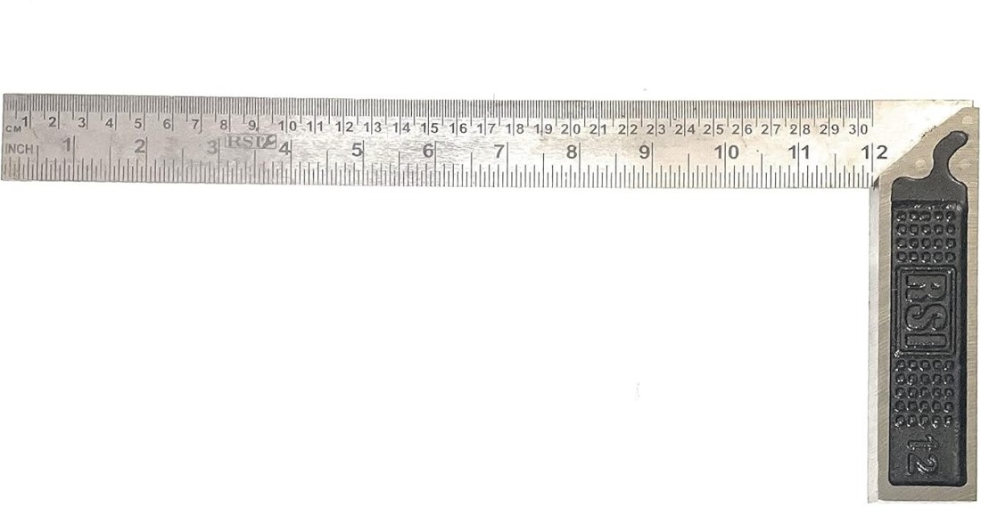 FIXKIT Tri Square Tool 90 Degrees Right Angle Ruler 8 Inch Tri