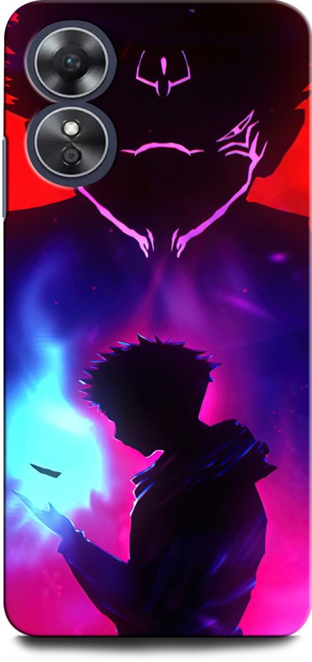 INTELLIZE Back Cover for OPPO A17 JUJUTSU KAISEN, ANIME, NARUTO, LOVE,  JAPAN ACTOR - INTELLIZE 