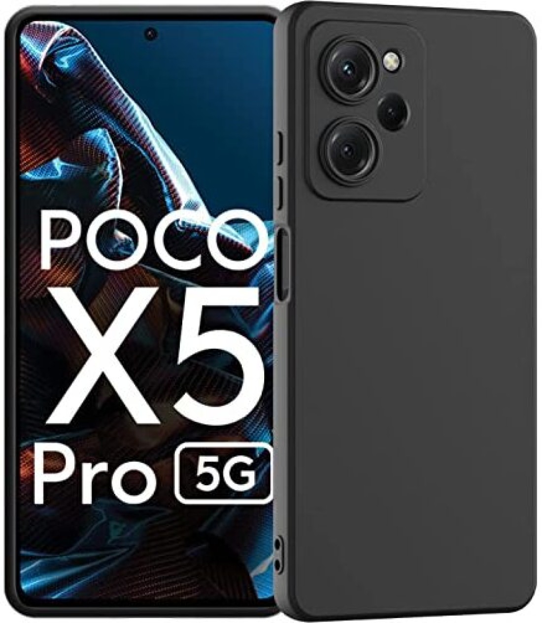 Buy XOVO Back Cover for Poco M6 Pro 5G (Black, Dual Protection