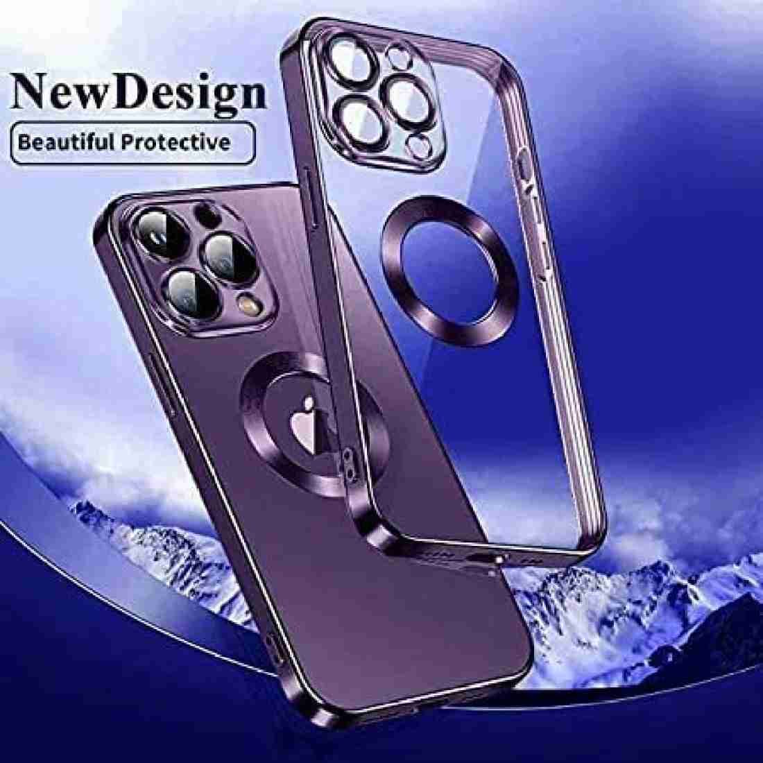 MIDOS Tpu Back Cover Ring Logo Cut For Magsafe Compatible For Iphone 11  Lens Protection Chrome Back Cover For Iphone 11 (Black) : :  Electronics