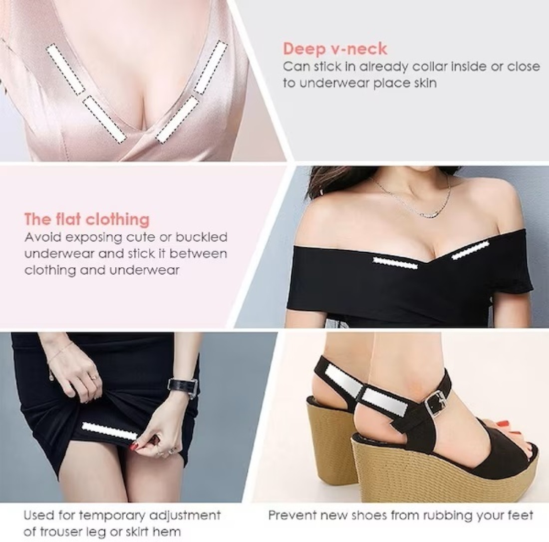 Shihen Women's Double Sided Fashion Body Tape for Clothing Dress