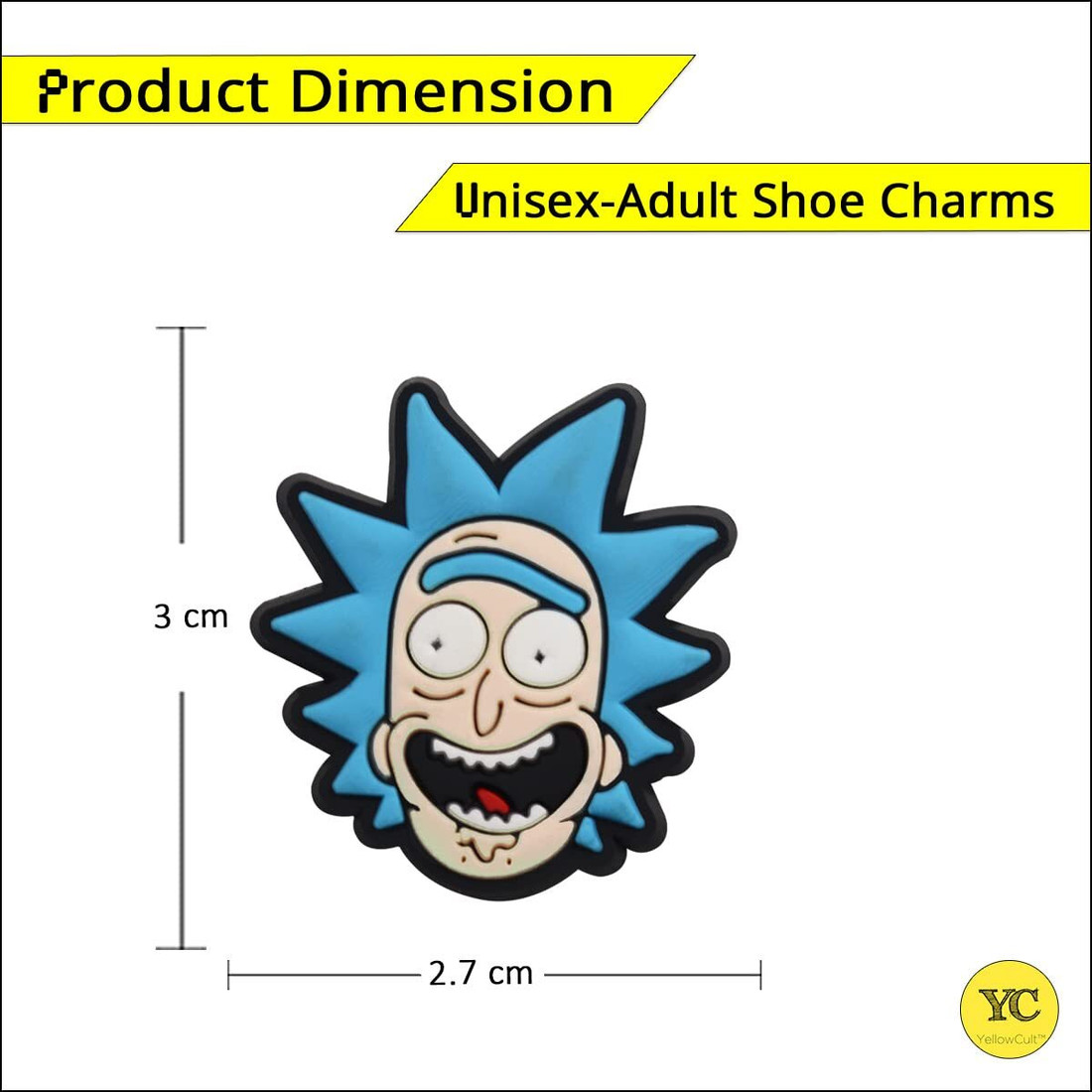YellowCult Shoe charms for Clog Shoes Wristband Charm Shoe or