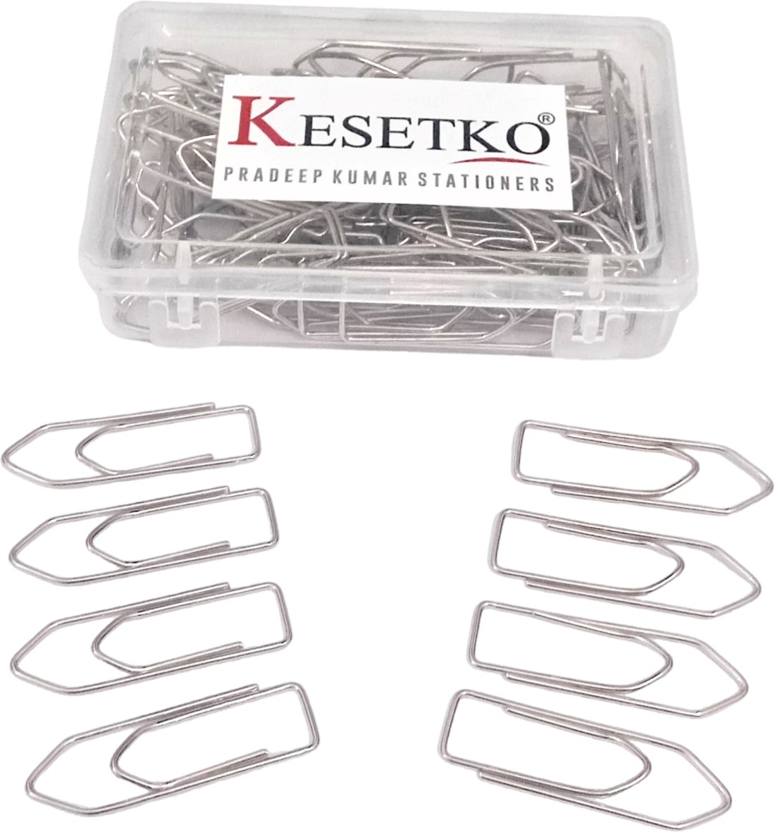 KESETKO Paper Clips 30mm Steel Paper Clips, U Clips, (120  Piece) Gem Clips, Stationery 