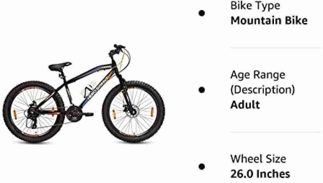 Hero sprint growler 26t 21 speed with best sale dual disc