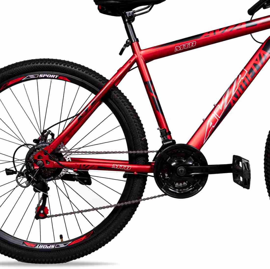 havit cycles AVIA 29 Inch Gear MTB bicycle Red Black 29 T Mountain