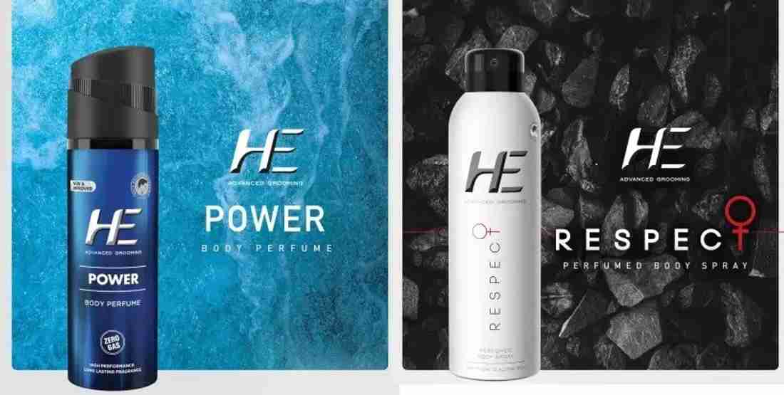 HE Respect Advanced Grooming Perfume Power Men s Perfume Combo