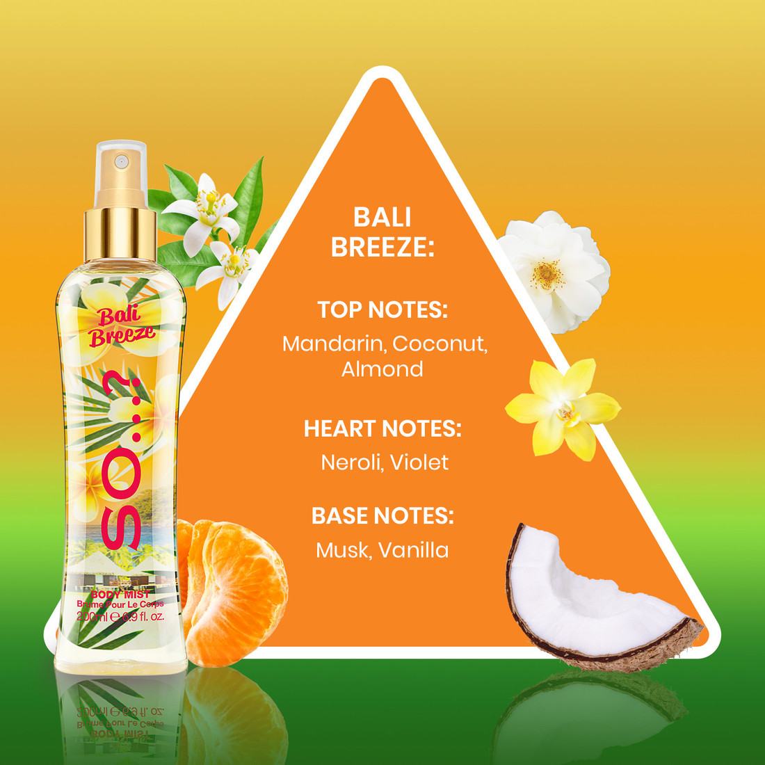So SO Bali Breeze body mist 200ml Body Mist For Girls