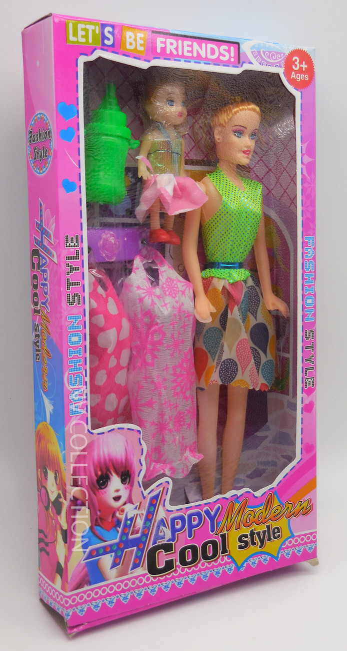 NV COLLECTION Happy Modern Cool Doll with Mini Baby Doll for Kids