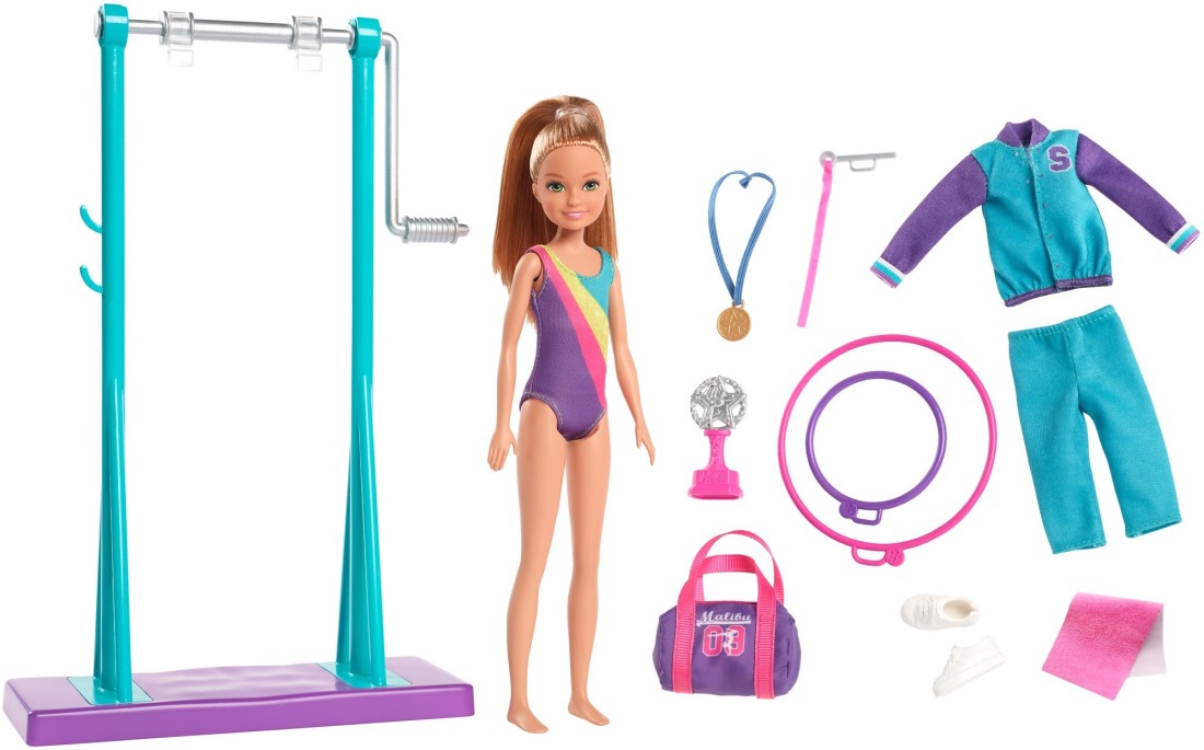 Team Stacie Doll and Gymnastics Playset with Spinning