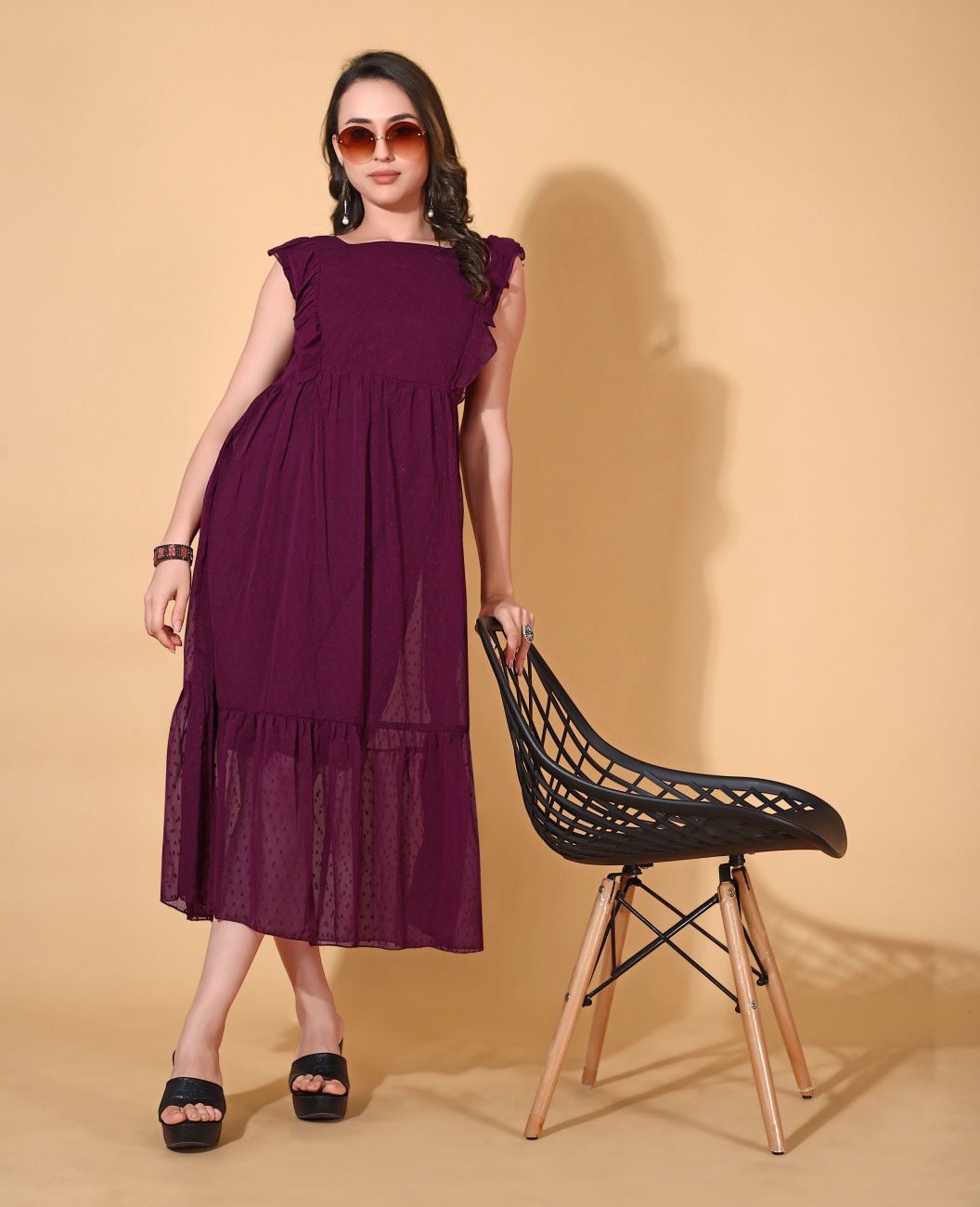 Purple dress clearance online shopping