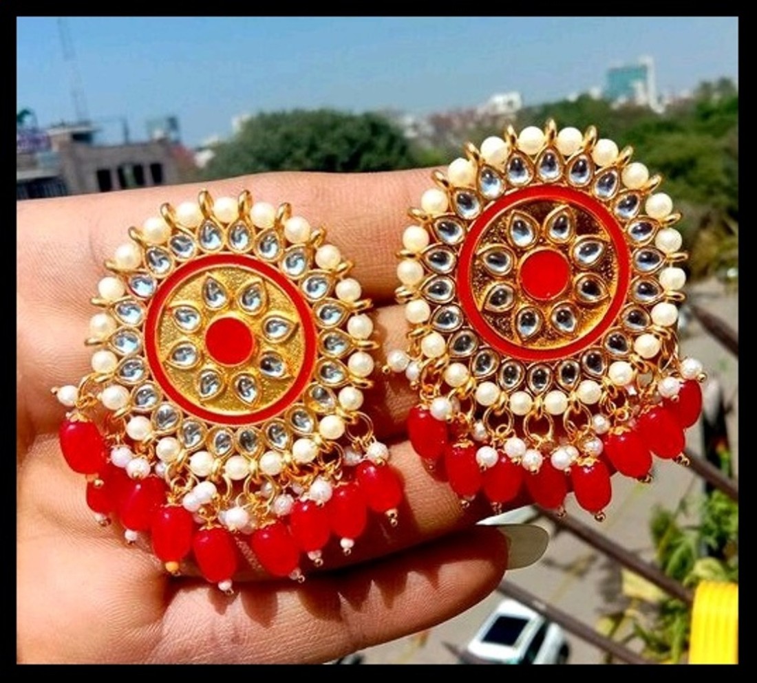 MONKDECOR Stylish Jhumka Earrings For Girls & Women (Mii Jhumka-Silver)