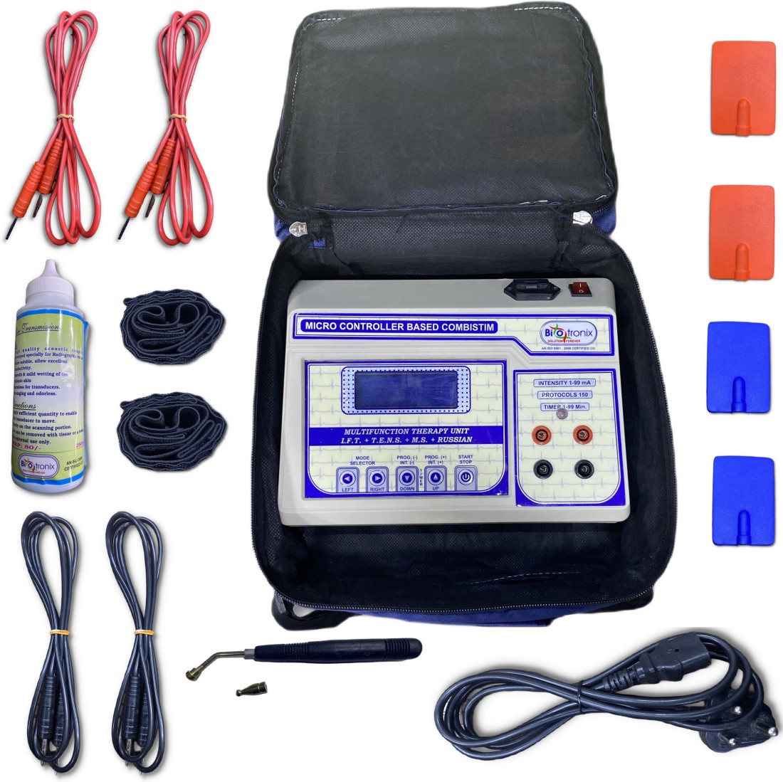 Biotronix Muscle Stimulator Electrotherapy Device Portable Single Channel